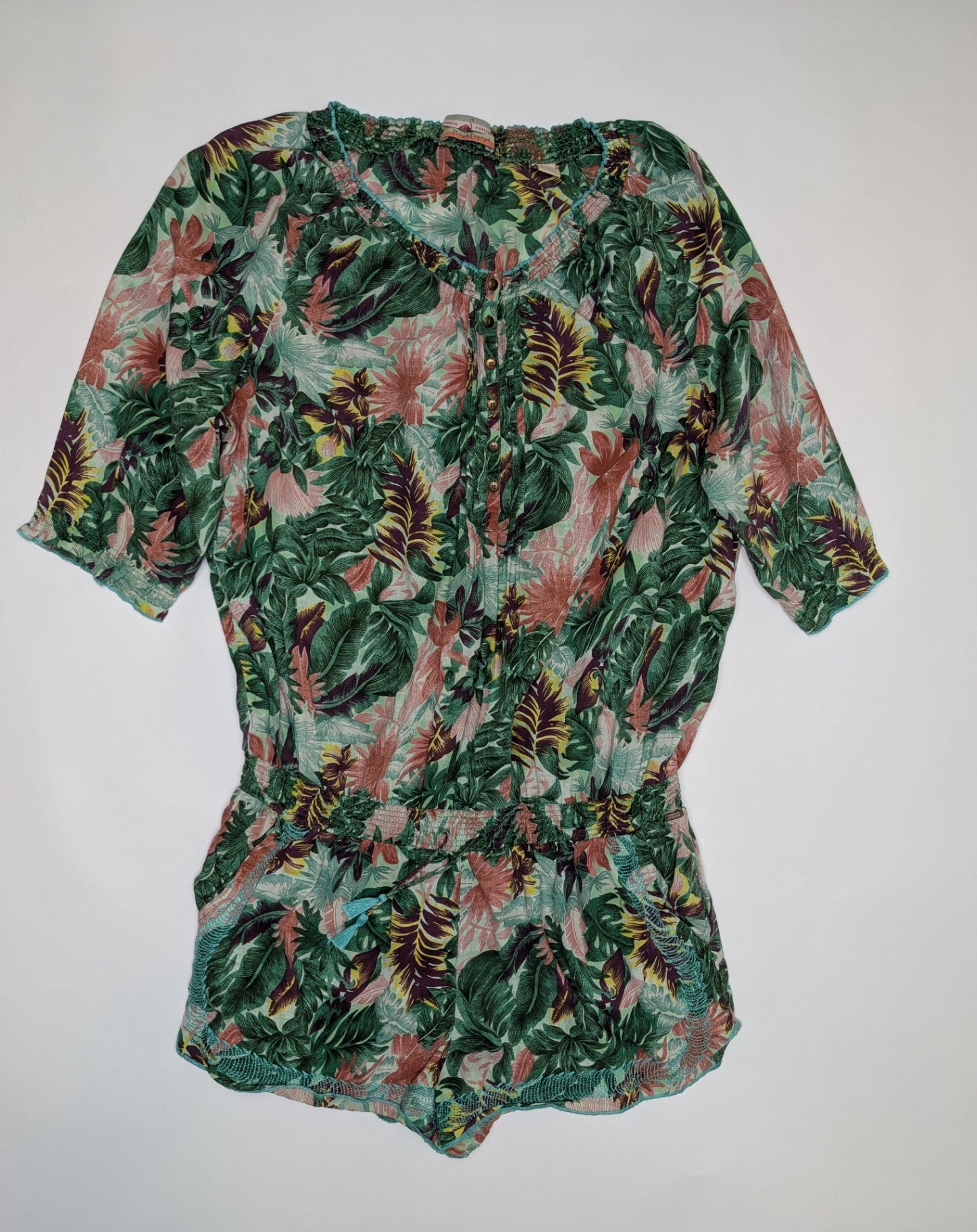 Scotch R'Belle Jumpsuit 14 Multicolor (Green, Pink, Yellow, and Purple)