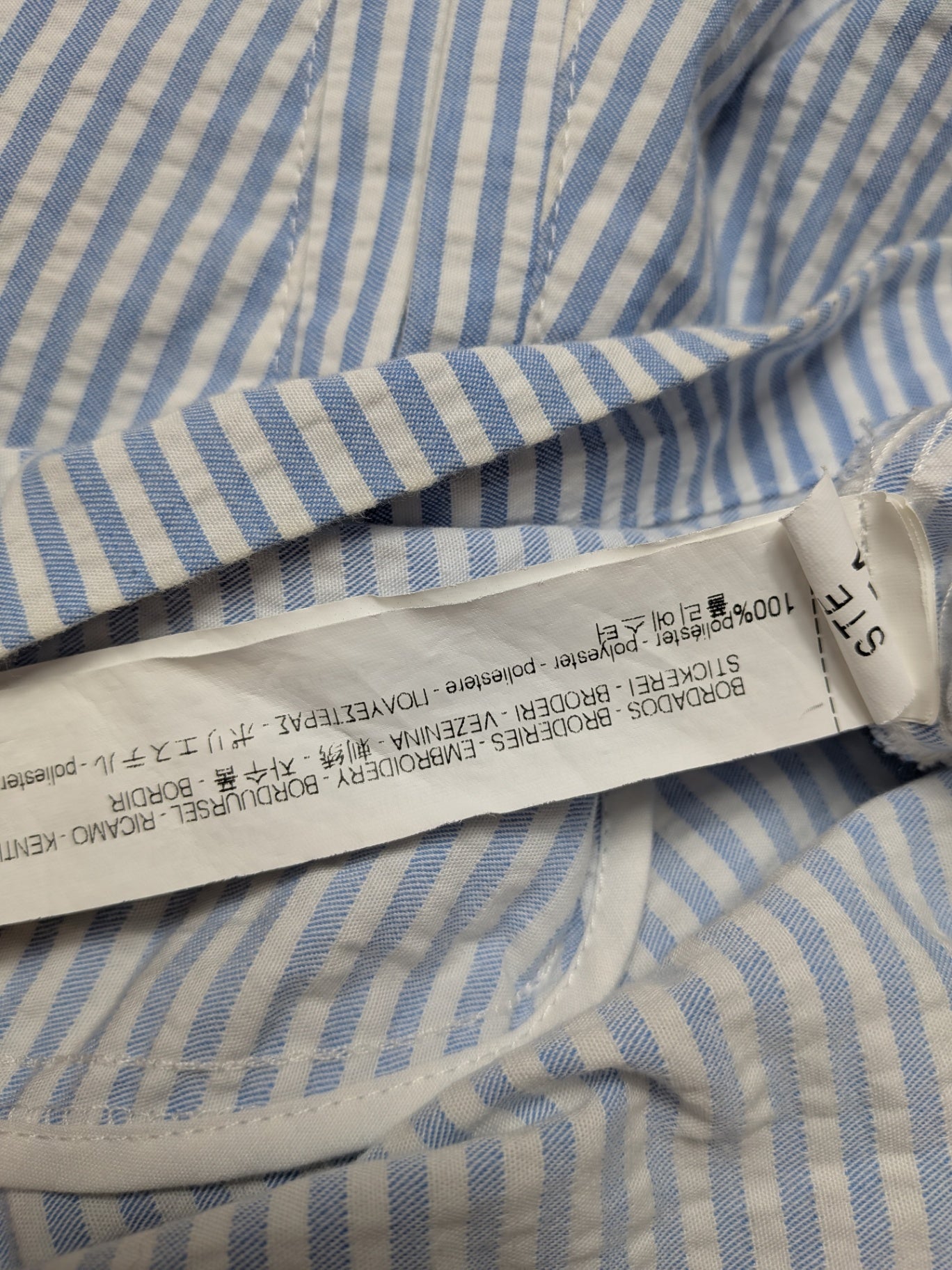 Zara Basic Jacket S Light blue and white
