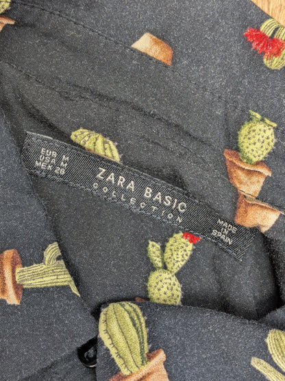 ZARA BASIC Shirt M Black
