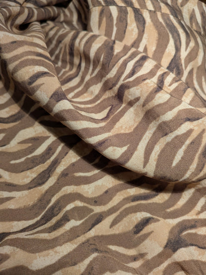 Scotch & Soda Pants M Beige with black and brown tiger stripe pattern