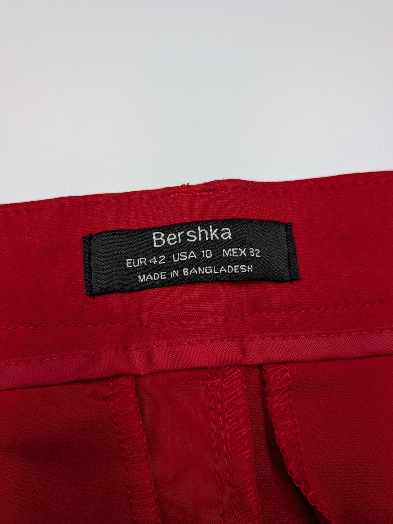 Bershka Pants 42 Red