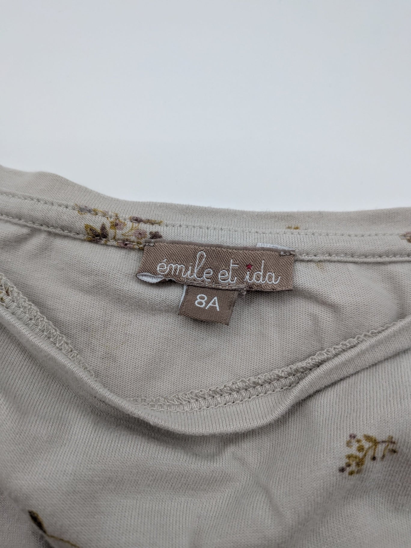 émile et ida Top / T-shirt 8A Beige/Cream