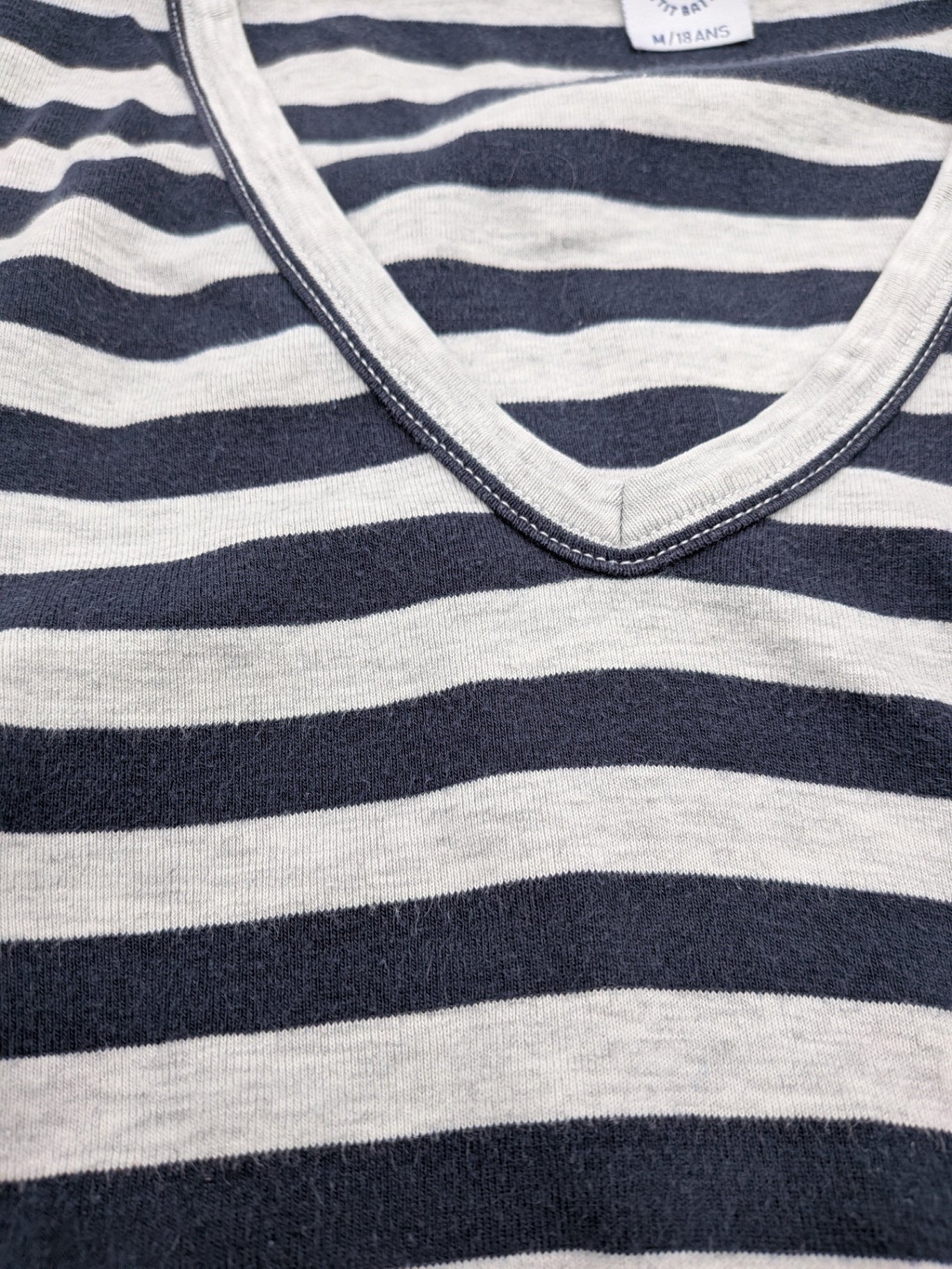 Petit Bateau Top / T-shirt M Navy blue and grey