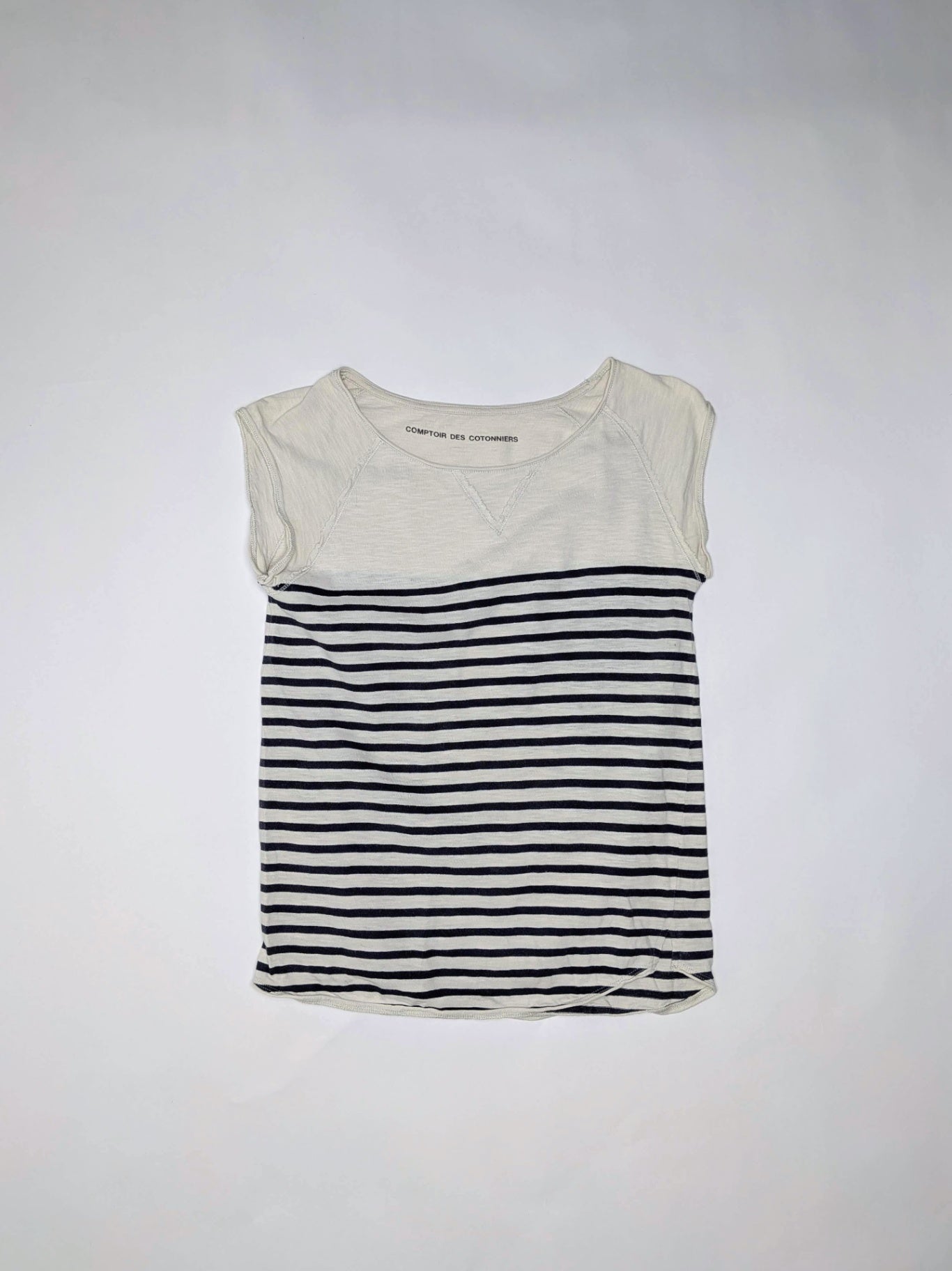 Comptoir des Cotonniers Shirt S Grey and White