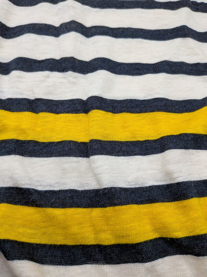 Pettit Bateau Dress S Black, White, and Yellow