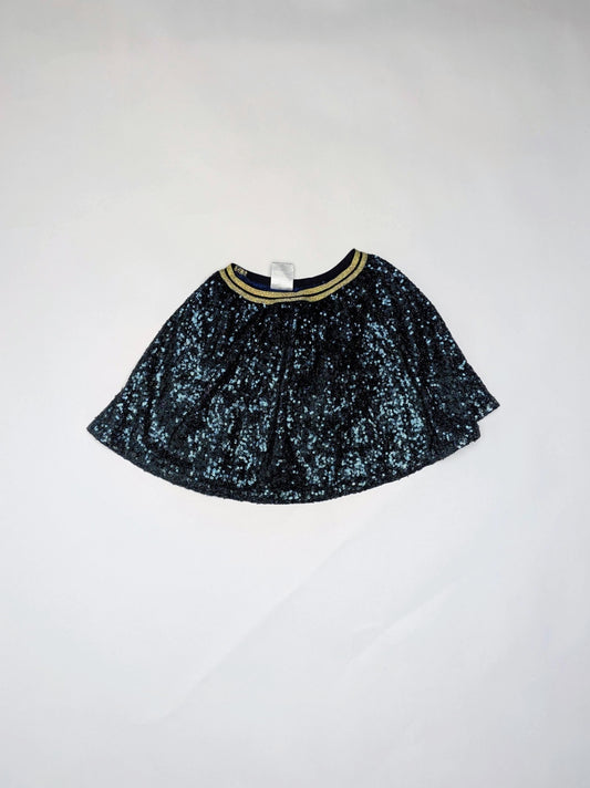 SISSY-BOY Skirt 110-116 Black with blue and gold accents