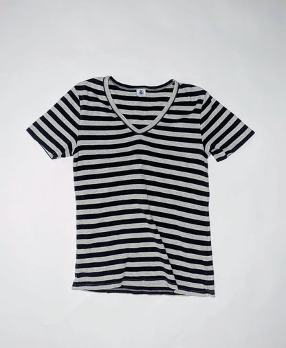Petit Bateau Top / T-shirt M Navy blue and grey