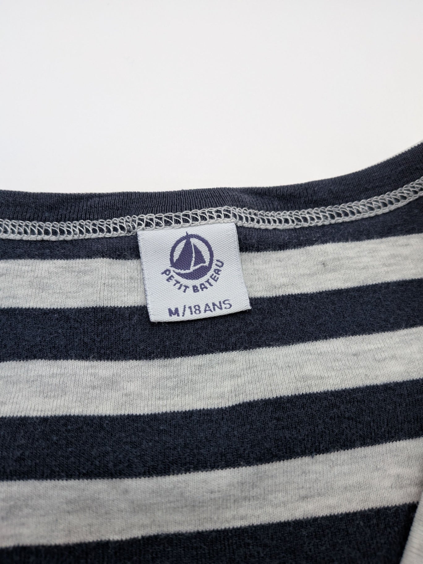 Petit Bateau Top / T-shirt M Navy blue and grey