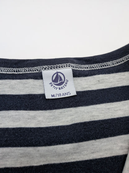 Petit Bateau Top / T-shirt M Navy blue and grey