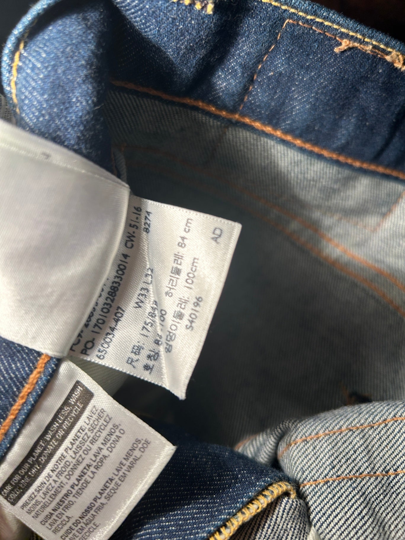 Levi's Jeans W33 L32 Dark Blue
