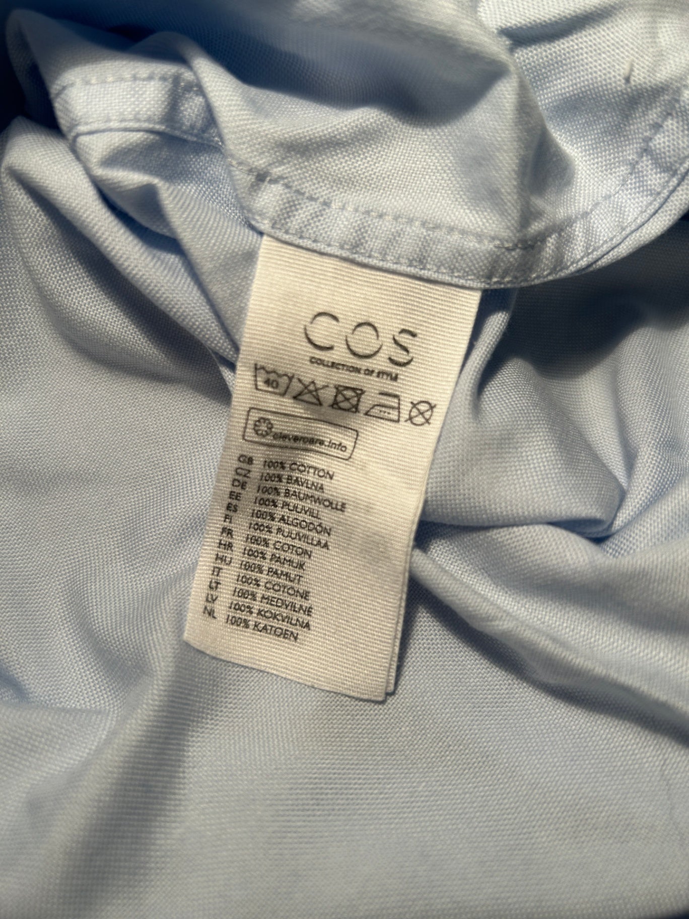 COS Shirt 39 Light Blue