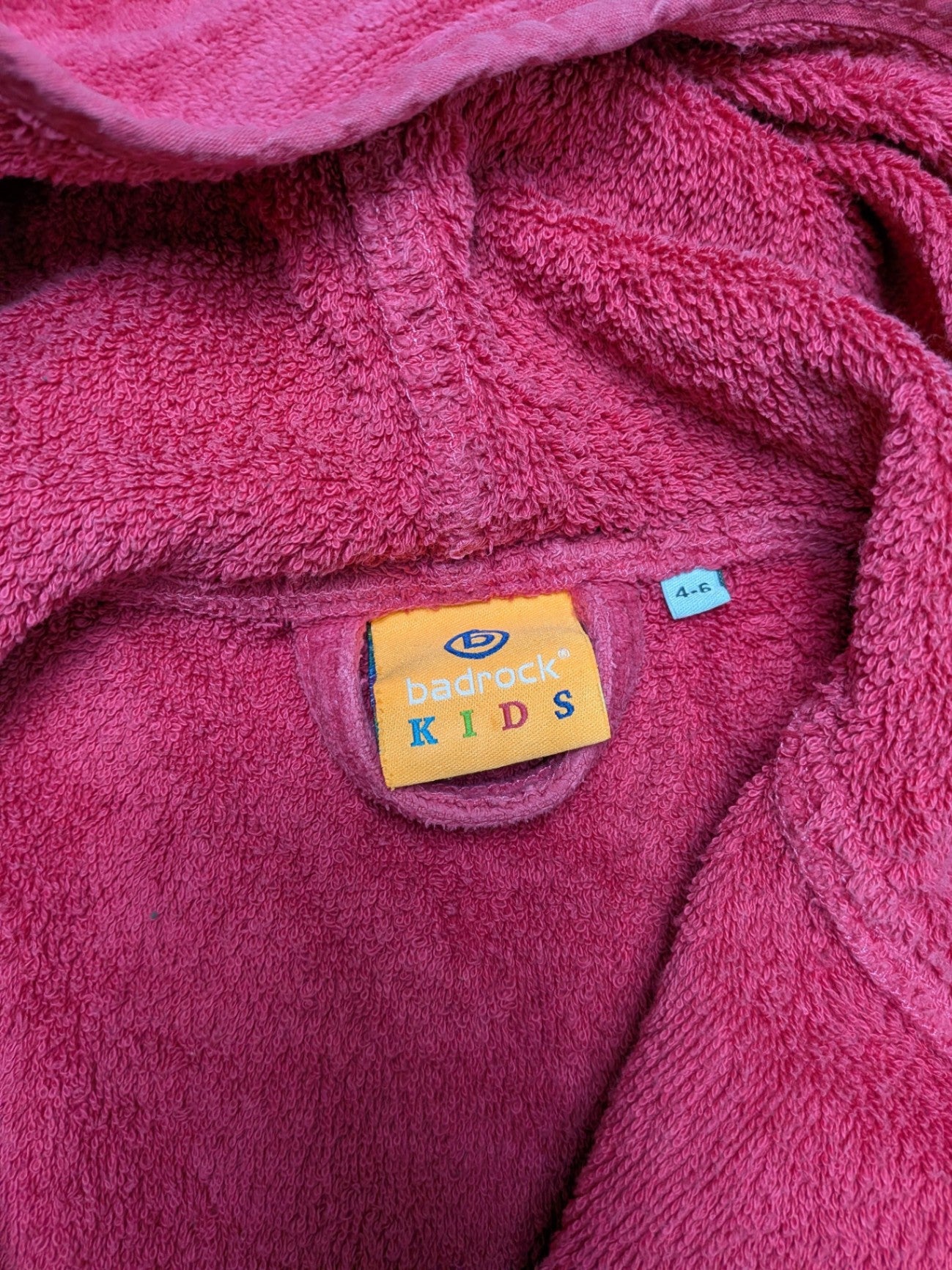 badrock KIDS Bathrobe 4-6 Pink