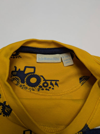 JoJo Maman Bébé Long Sleeve T-Shirt 4 Yellow