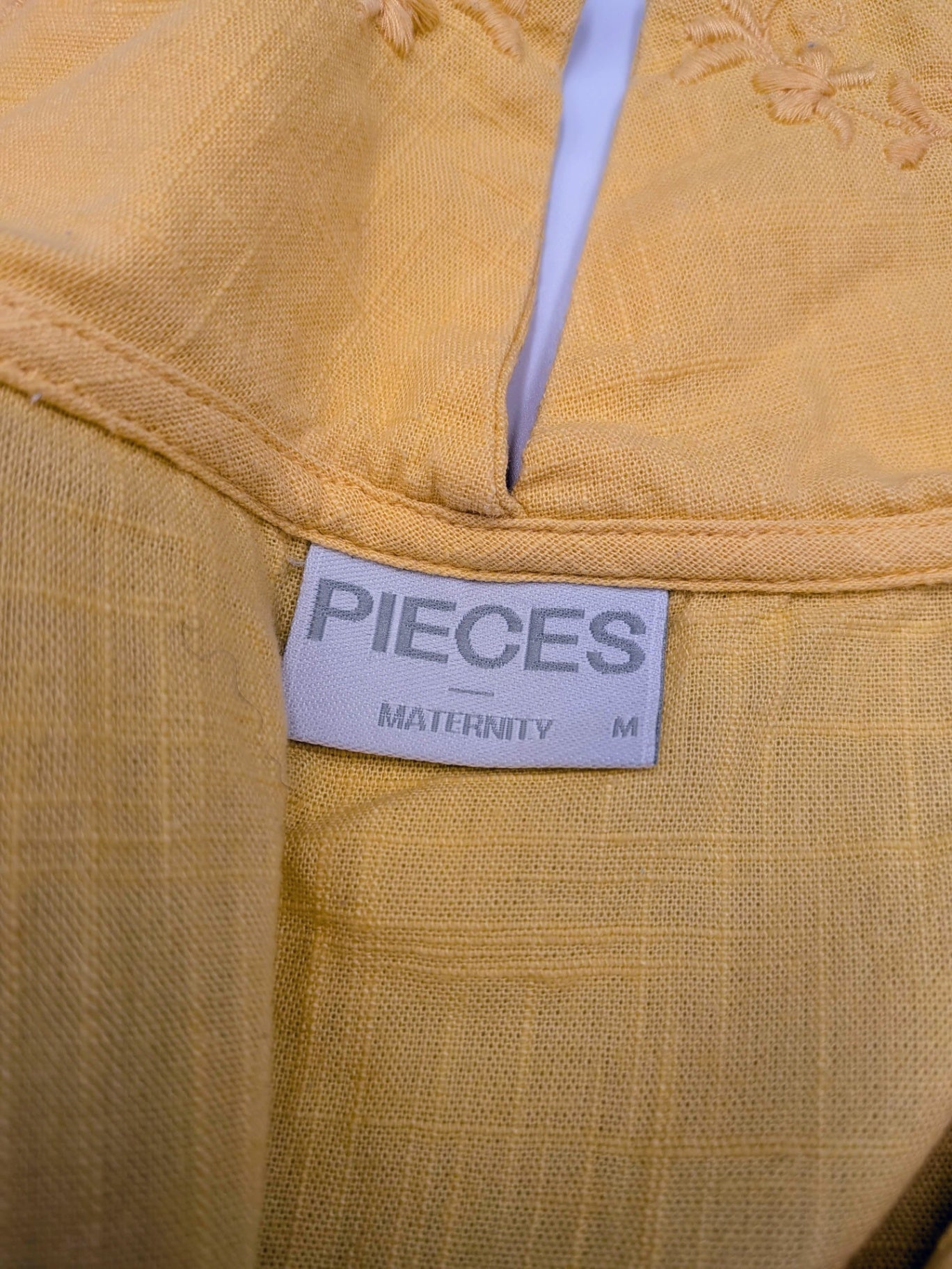 Pieces Maternity Shirt M Yellow