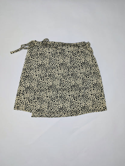 Things I Like Things I Love Skirt L Beige with black spots