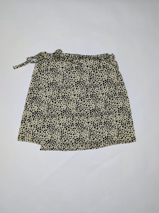Things I Like Things I Love Skirt L Beige with black spots