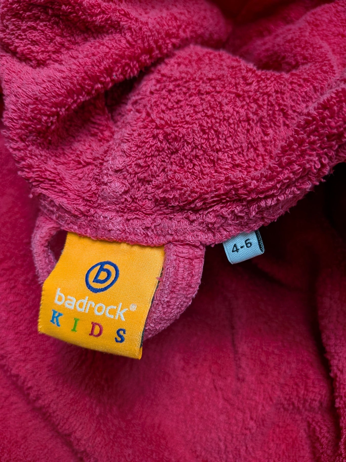 badrock KIDS Bathrobe 4-6 Pink