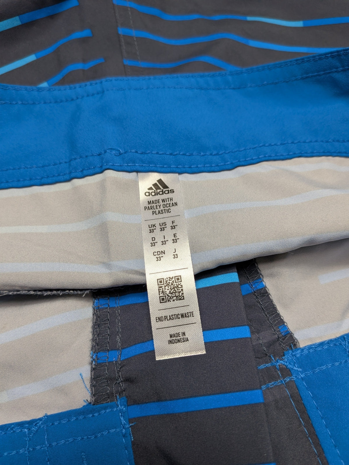 adidas Swimsuit / Boardshorts 33 Blue and dark gray