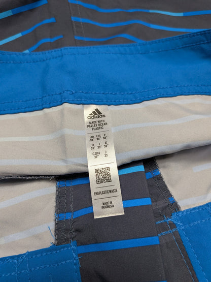 adidas Swimsuit / Boardshorts 33 Blue and dark gray