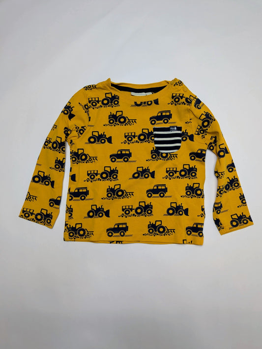 JoJo Maman Bébé Long Sleeve T-Shirt 4 Yellow