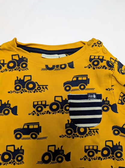 JoJo Maman Bébé Long Sleeve T-Shirt 4 Yellow