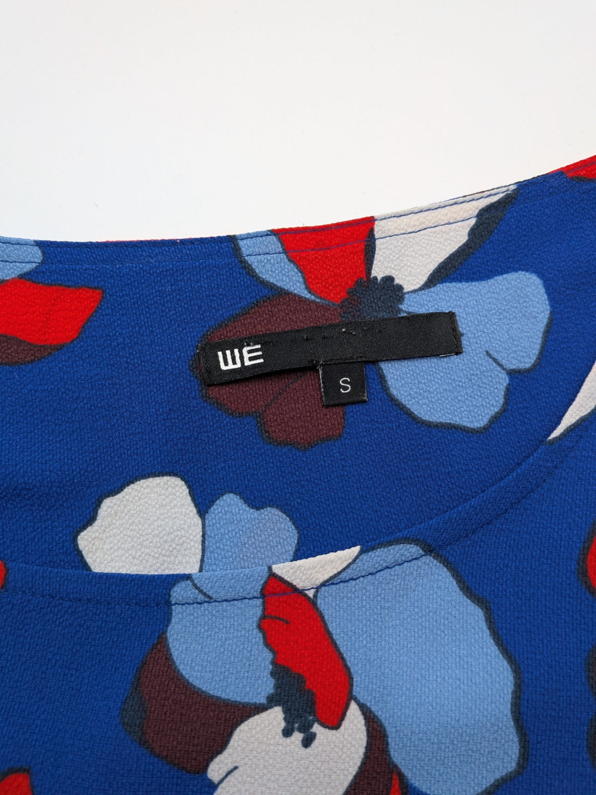 WE Blouse S Blue, Red, White, Dark Gray, Light Blue