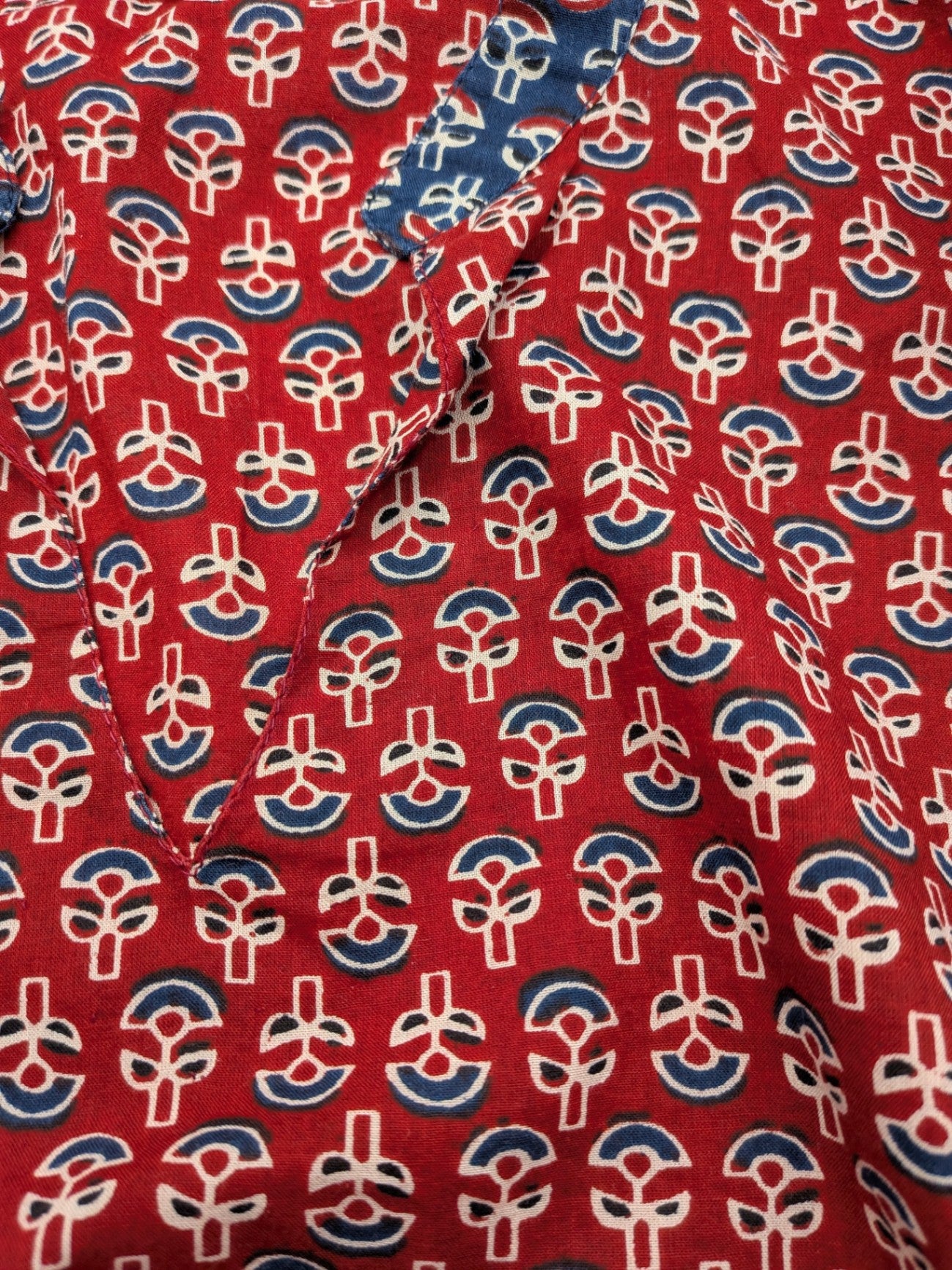 Calypso Shirt 1 Red and Navy Blue