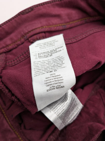 Esprit Pants 38 Burgundy