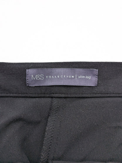 Marks and Spencer (M&S) Trousers 38 Black