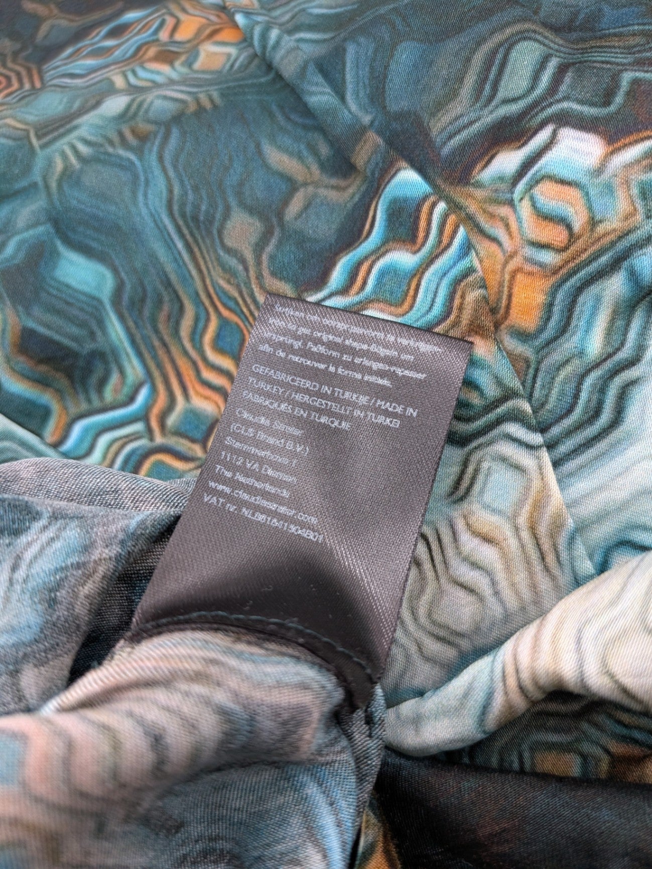 Claudia Sträter Blouse Multicolor (blue, teal, beige, black, and orange)