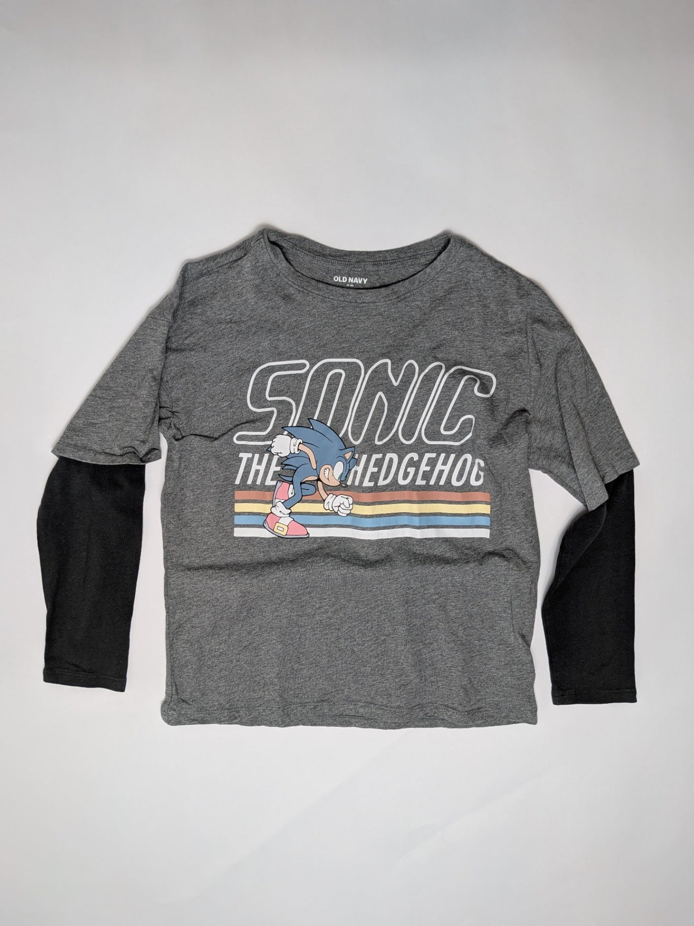 Old Navy Long Sleeve T-Shirt 8 Gray and Black