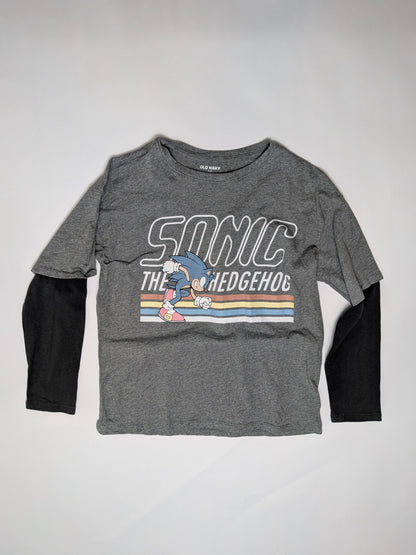 Old Navy Long Sleeve T-Shirt 8 Gray and Black