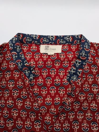 Calypso Shirt 1 Red and Navy Blue