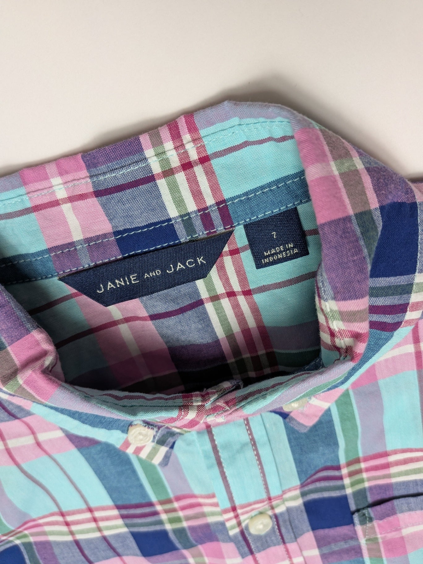 JANE AND JACK Shirt 7 Multicolor (pink, blue, green, purple)