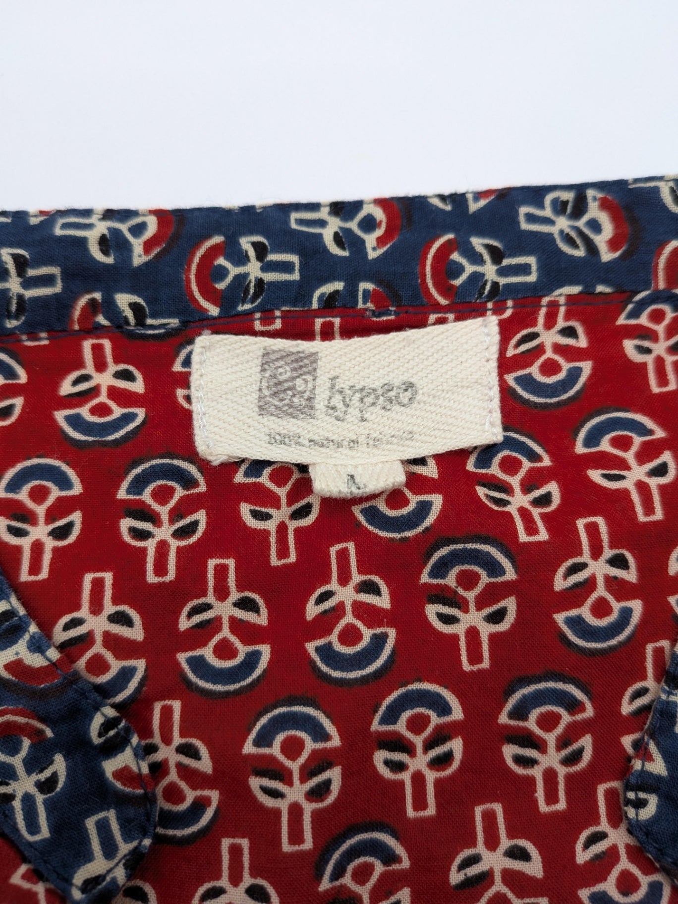 Calypso Shirt 1 Red and Navy Blue