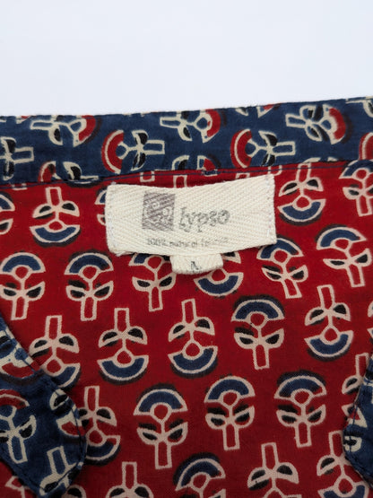 Calypso Shirt 1 Red and Navy Blue