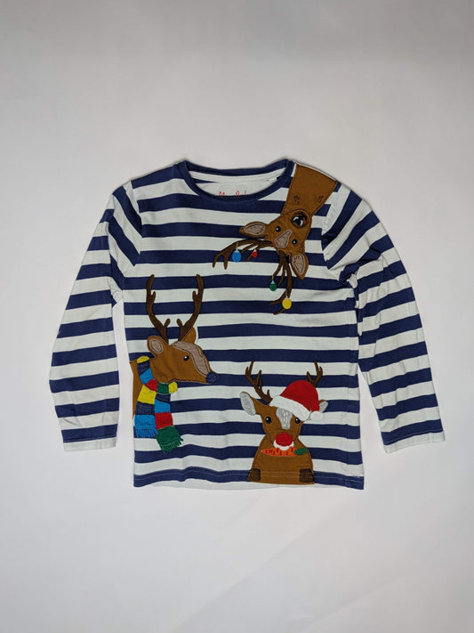 Miniboden Long Sleeve T-Shirt 122 Blue and white