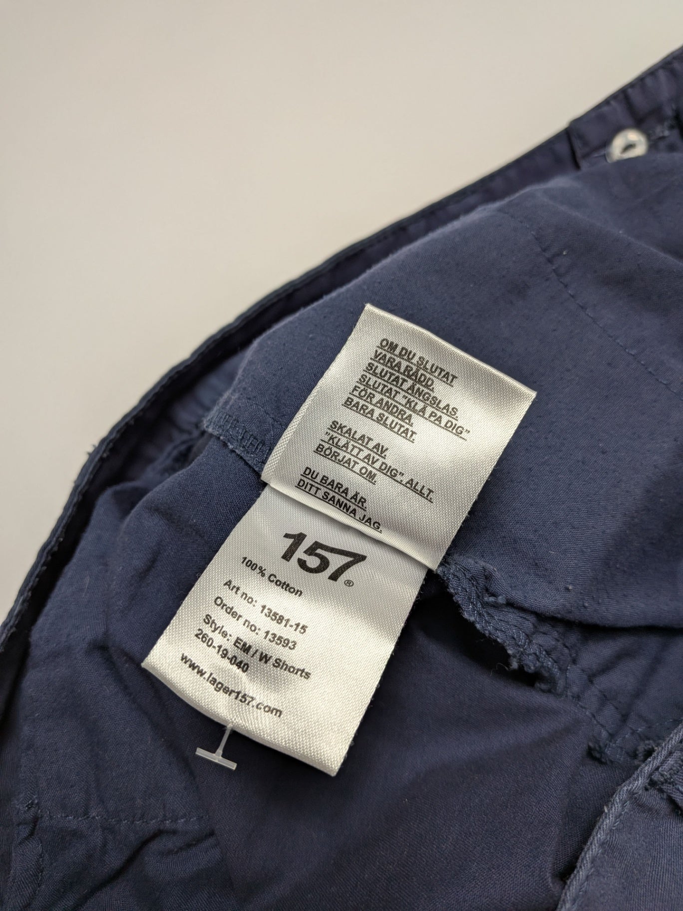 Lager 157 Shorts S Navy Blue
