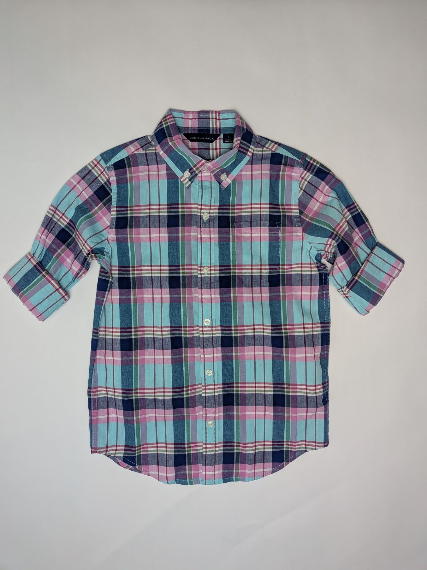 JANE AND JACK Shirt 7 Multicolor (pink, blue, green, purple)