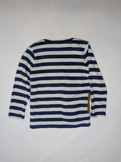 Miniboden Long Sleeve T-Shirt 122 Blue and white