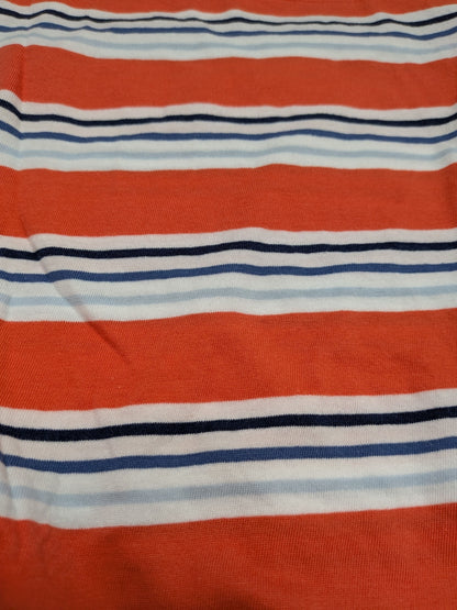 Crewcuts Shirt 6-7 Orange, White, Navy Blue