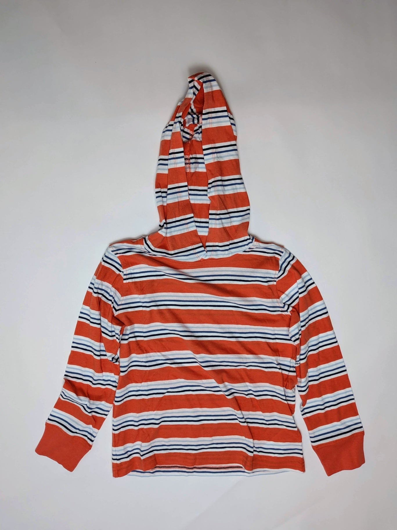 Crewcuts Shirt 6-7 Orange, White, Navy Blue