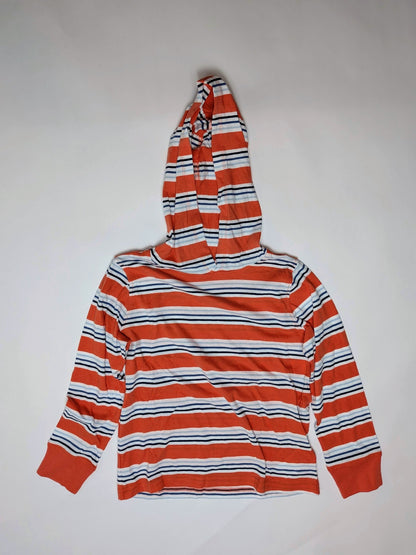 Crewcuts Shirt 6-7 Orange, White, Navy Blue