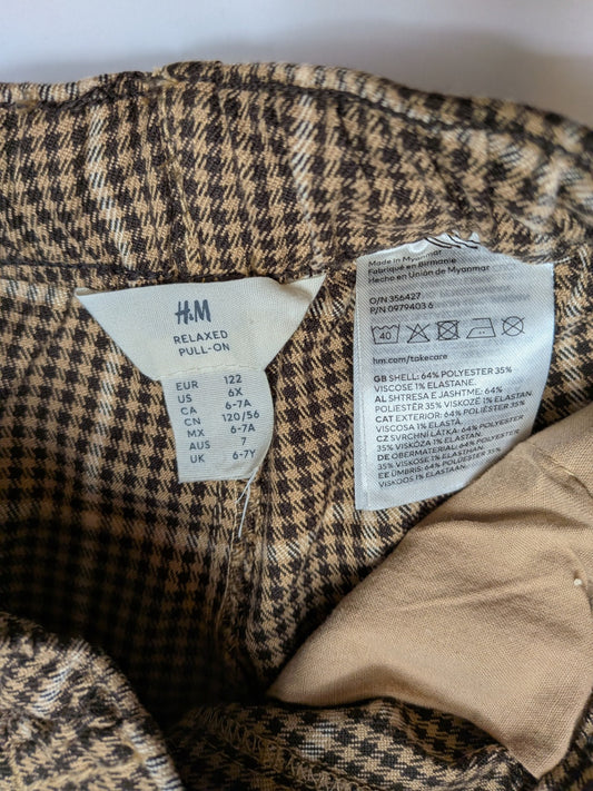 H&M Pants 6-7 Brown and Black