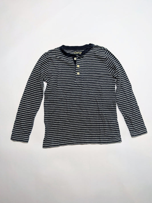 Crewcuts Long Sleeve T-Shirt 6-7 Grey and Navy Blue