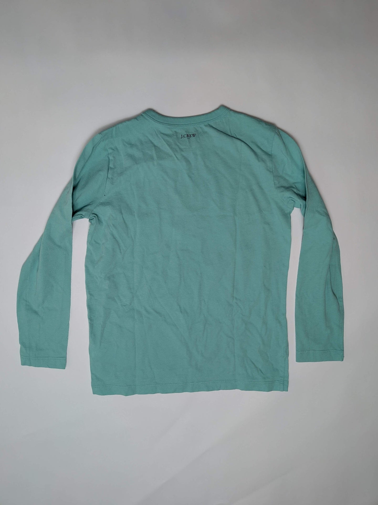 J.Crew Long Sleeve T-Shirt 6-7 Light Blue/Seafoam Green