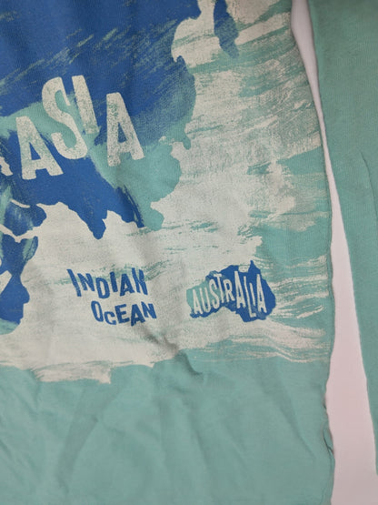J.Crew Long Sleeve T-Shirt 6-7 Light Blue/Seafoam Green