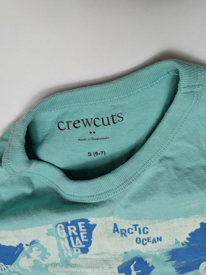 J.Crew Long Sleeve T-Shirt 6-7 Light Blue/Seafoam Green