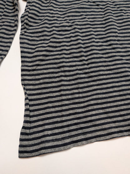 Crewcuts Long Sleeve T-Shirt 6-7 Grey and Navy Blue