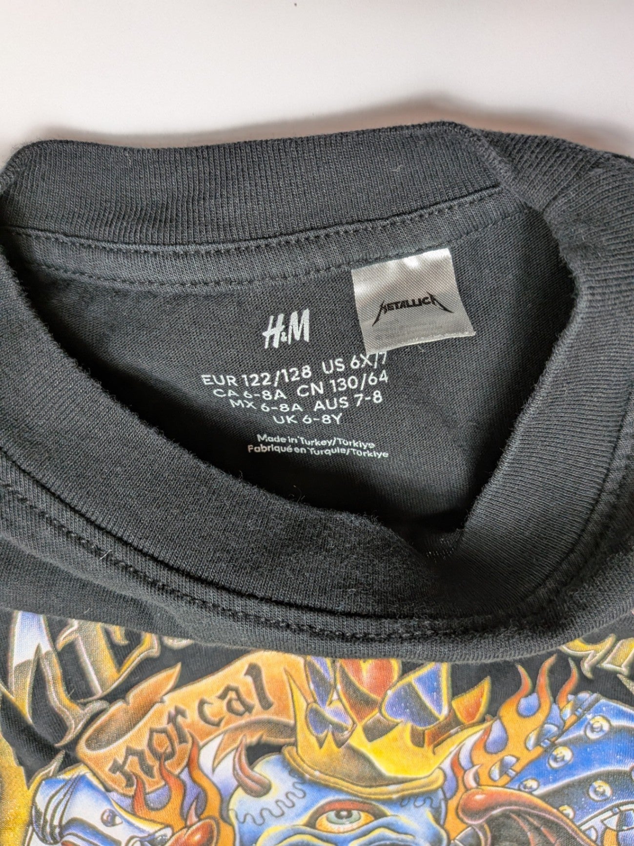H&M T-Shirt 122-128 Black